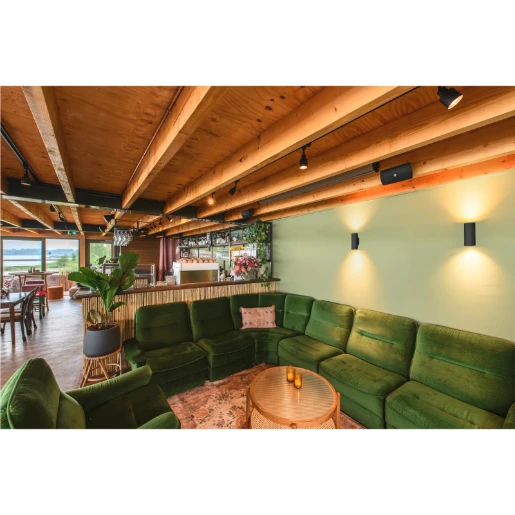 SLV GU10 asto tube wand zwart 2xgu10 95x70mm Ø70mm zwart 1006443