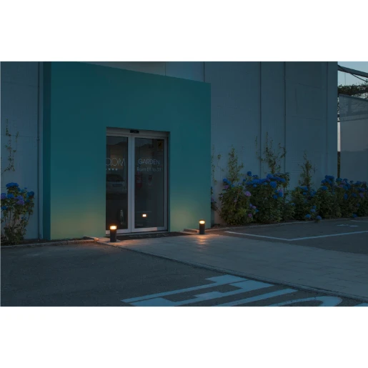 SLV M-Pol Bevestiging bolderarmatuurbuis Aluminium 124x124x234mm Ø124mm Antraciet 1006379