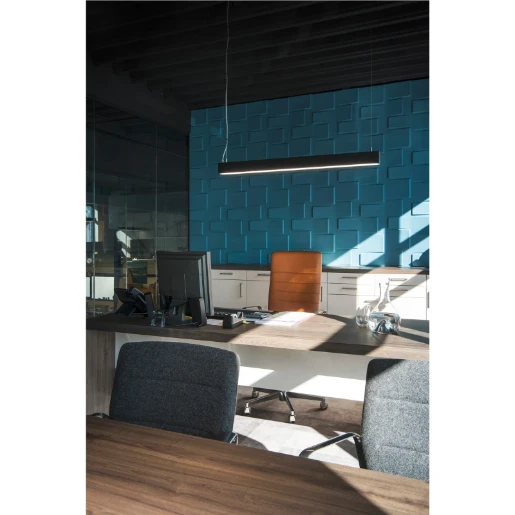 SLV Glenos II pendelarmatuur 4000K 43W 1050x50mm 1-10V zwart IP20 1001403