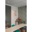 SLV New Tria Afdekking inbouwring vierkant 75 Aluminium 90x90x26mm Wit 1007349