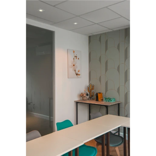 SLV New Tria Afdekking inbouwring vierkant 75 Aluminium 90x90x26mm Wit 1007349