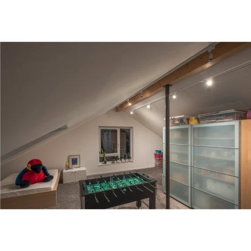 SLV Puri Track GU10 railspot 3-fase 84x99mm wit 153561