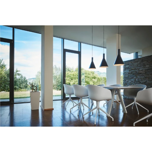 SLV Phelia E27 Hanglamp 23W 420x280mm zwart IP20 133320