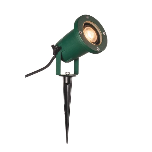 SLV Nautilus GU10 buitenlamp staand Grondpen aluminium groen IP44 1001965