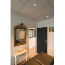 SLV New Tria Afdekking inbouwring vierkant 75 Aluminium 90x90x26mm Wit 1007349