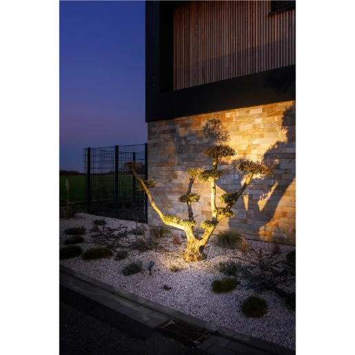 SLV prikspot Grondpen aluminium zwart IP65 1007147