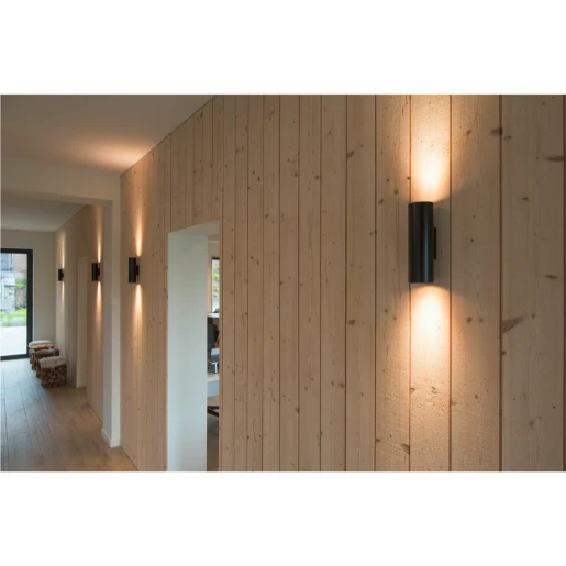 SLV Enola GU10 Armatuur boven/beneden 220x85mm Ø68mm zwart 151800