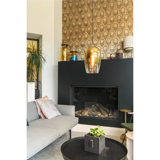 SLV Pantilo E27 Pendelarmatuur 180x180mm goud IP20 1006403