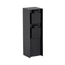 KS Verlichting Charge tuinstopcontact energiezuil 70x70mm 2 contactdozen Glanzend zwart IP44 7734