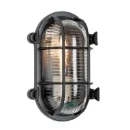 KS Verlichting E27 Muurlamp tuinarmatuur- en plafond 100x140mm Ø140mm Vrijstr Kabel zwart 7795