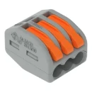 Wago Verbindingsklem 3x2,5mm2 grijs