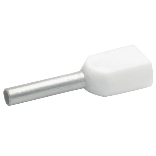Klauke Twin adereindhuls 0,5mm² 8mm geïsoleerd wit