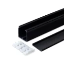 Canalit kabelkanaal 1x2m 2000x40x40mm PVC Bodemperforatie met deksel zwart RAL 9005 952040