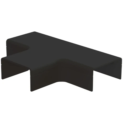 Canalit CS25 t-stuk met bodemstuk leidingkanaal zwart RAL 9005 934051