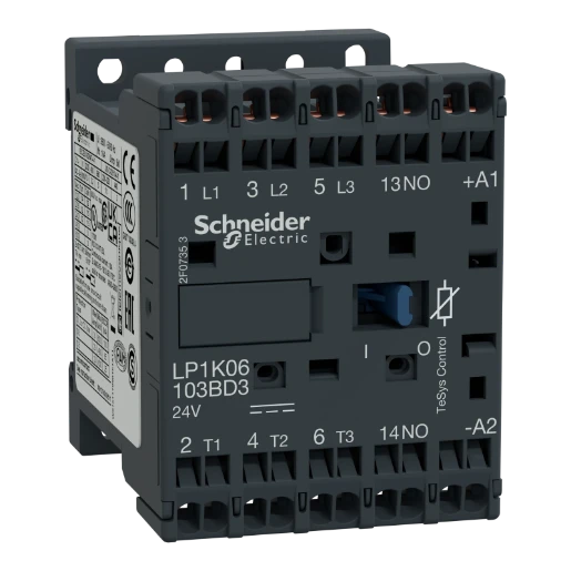 Schneider Electric Tesys Magneetschakelaar DC 2,2kw 6A AC3 Veerklemaansluiting 3cont