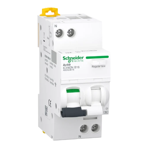 Schneider Electric Acti9 Aardlekautomaat 1P+N 16A 0.03A KA B16 A9DG3616