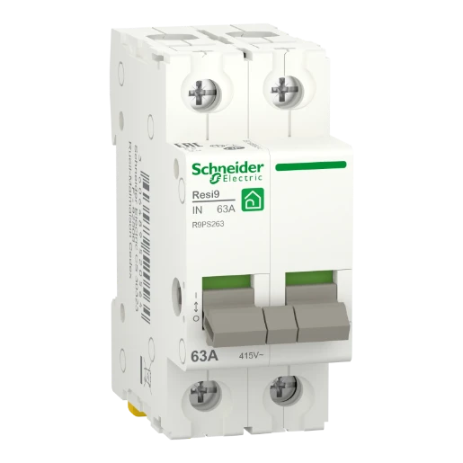 Schneider Electric Resi9 hoofdschakelaar 2 Polig 63A