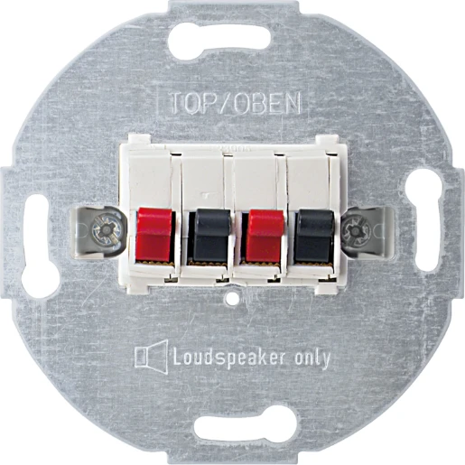 Merten Luidsprekercontactdoos 2-voudig Polarwit Systeem M