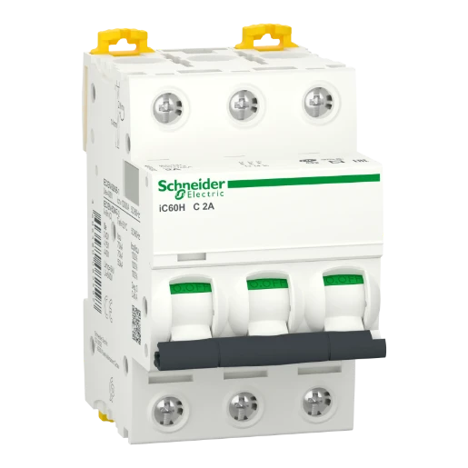 Schneider Electric Acti9 Installatieautomaat C2 C karakteristiek 2A 3P 3TE A9F84302