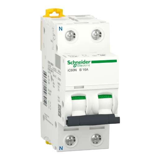 Schneider Electric Acti9 Installatieautomaat (nul) B16 B karakteristiek 16A 1P+N 2TE A9F78616
