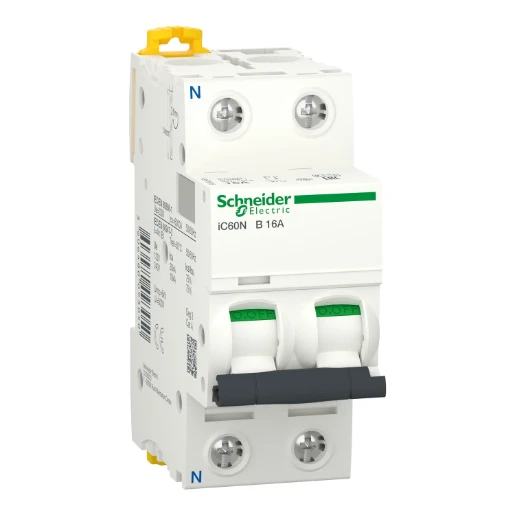 Schneider Electric Acti9 Installatieautomaat (nul) B16 B karakteristiek 16A 1P+N 2TE A9F78616