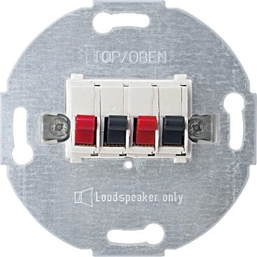 Merten Luidsprekercontactdoos 2-voudig Polarwit Systeem M