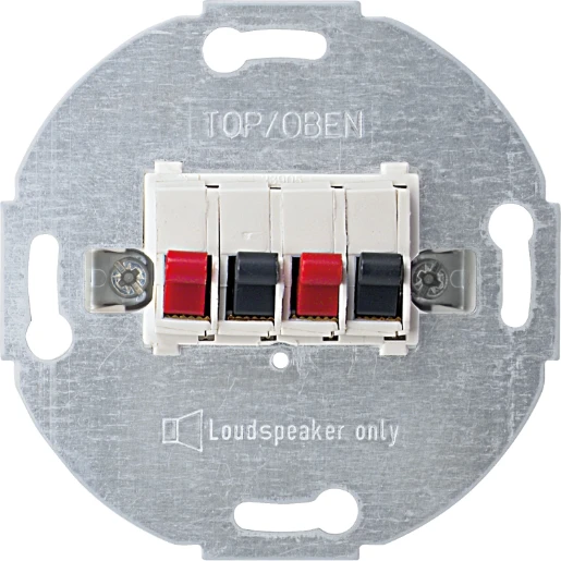 Merten Luidsprekercontactdoos 2-voudig Polarwit Systeem M