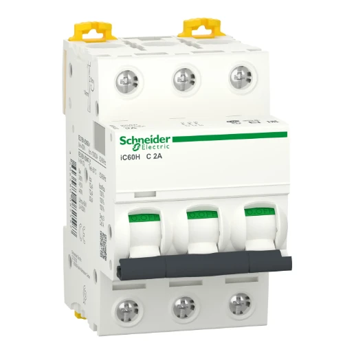 Schneider Electric Acti9 Installatieautomaat C2 C karakteristiek 2A 3P 3TE A9F84302