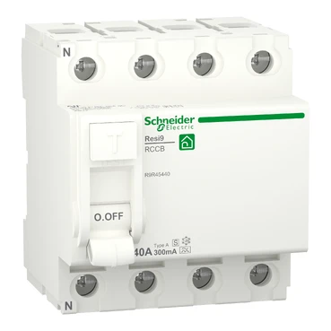 Schneider Electric RESI 9 Aardlekschakelaar 4p 40A 0.3A type A R9R45440