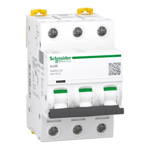 Schneider Electric Acti9 Installatieautomaat C32 C karakteristiek 32A 3P 3TE A9F79332