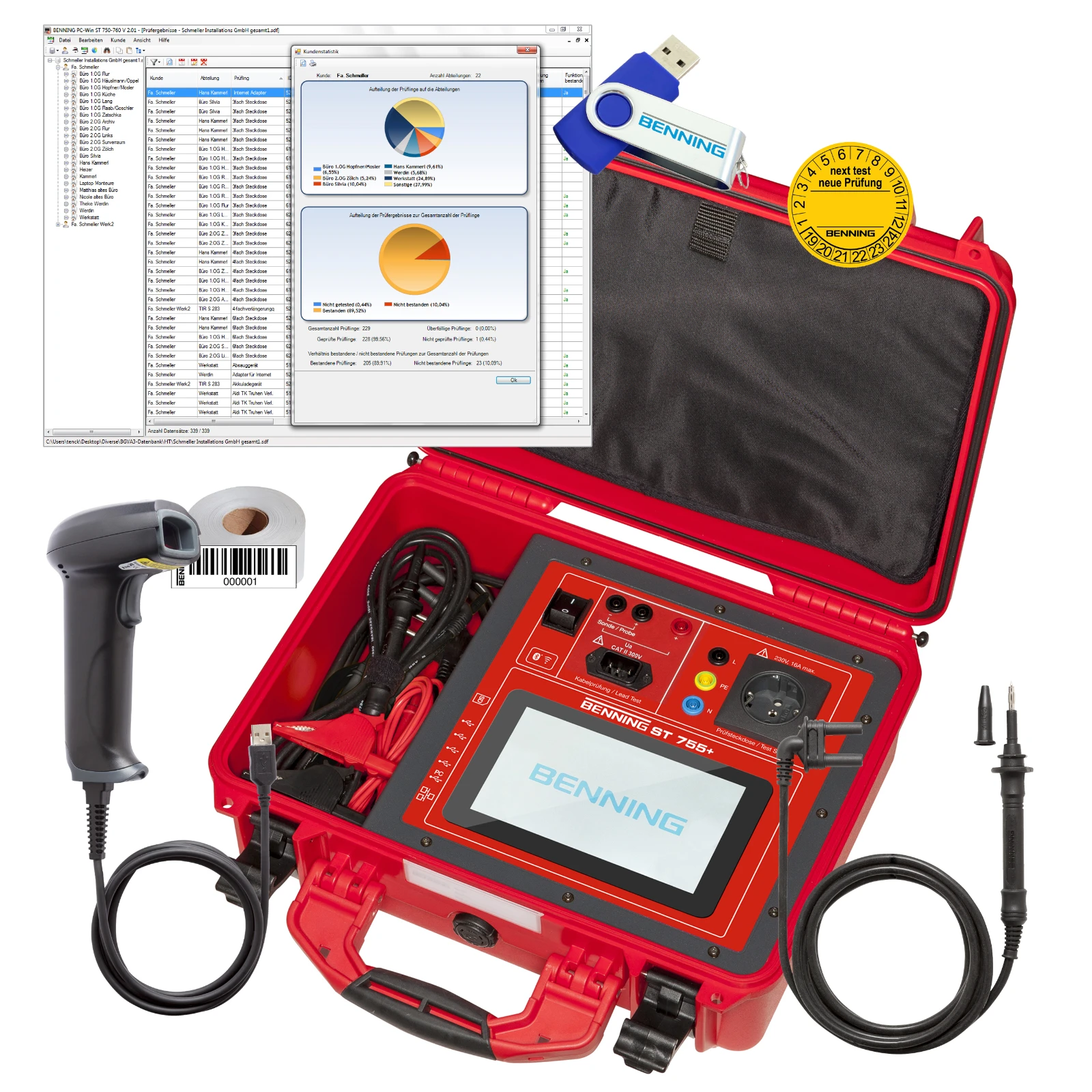 Portable appliance tester/PAT tester BENNING