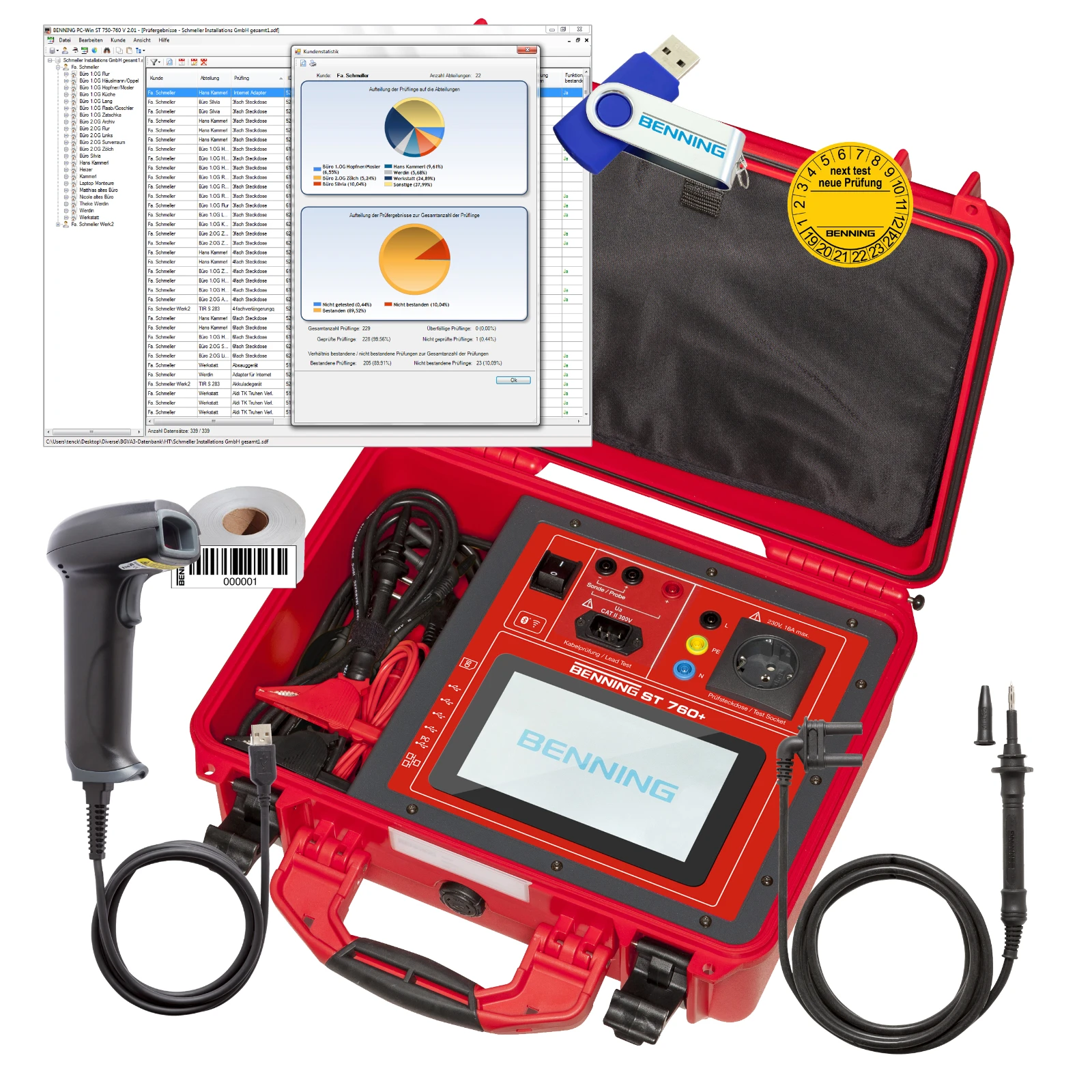 Portable appliance tester/PAT tester BENNING
