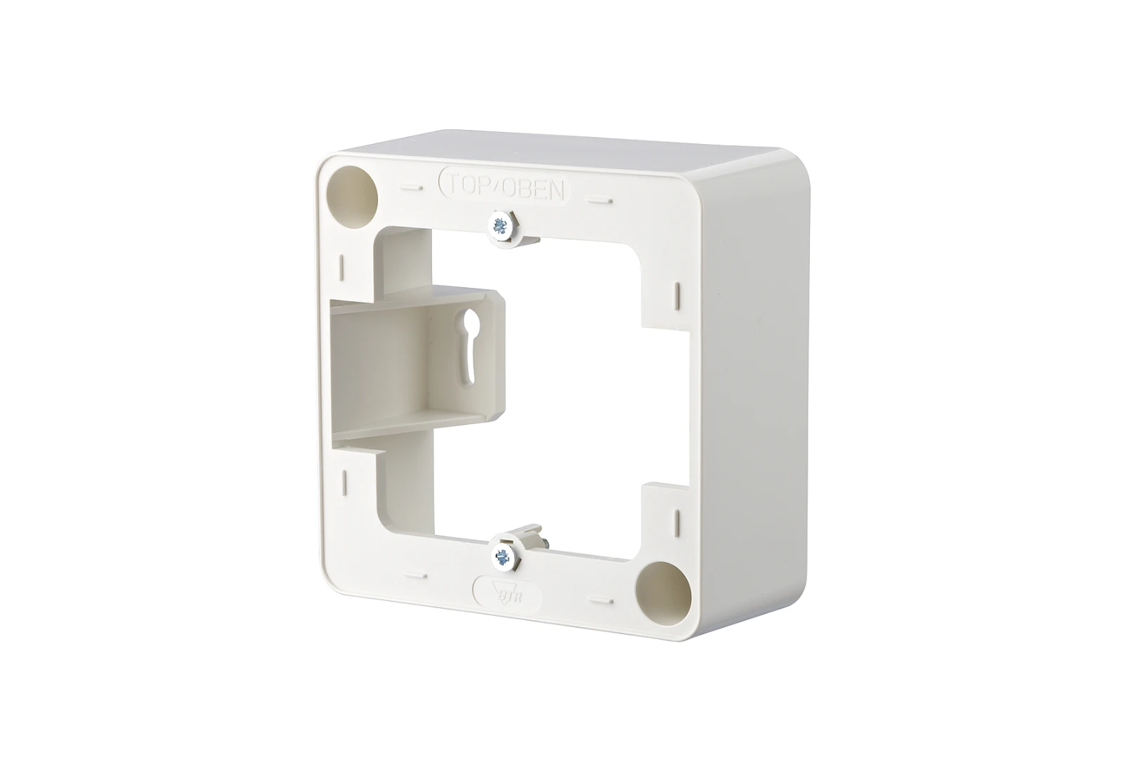 Surface mounted box for flush-mounted switching equipment METZ CONNECT