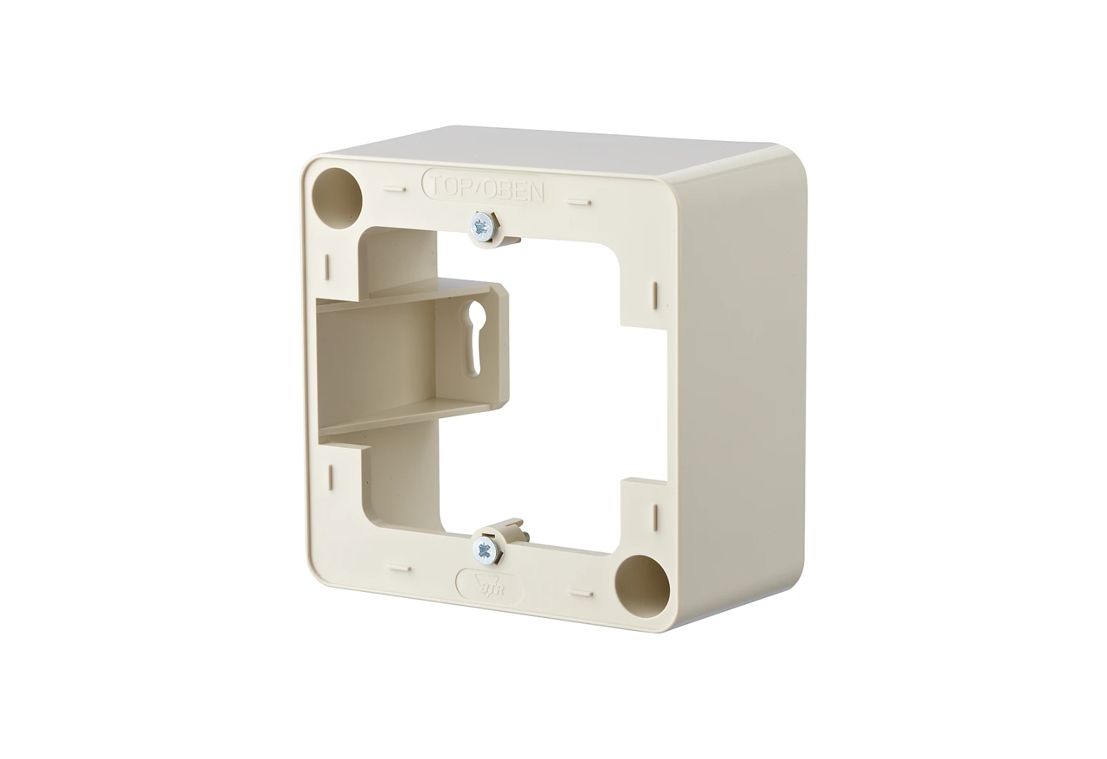 Surface mounted box for flush-mounted switching equipment METZ CONNECT