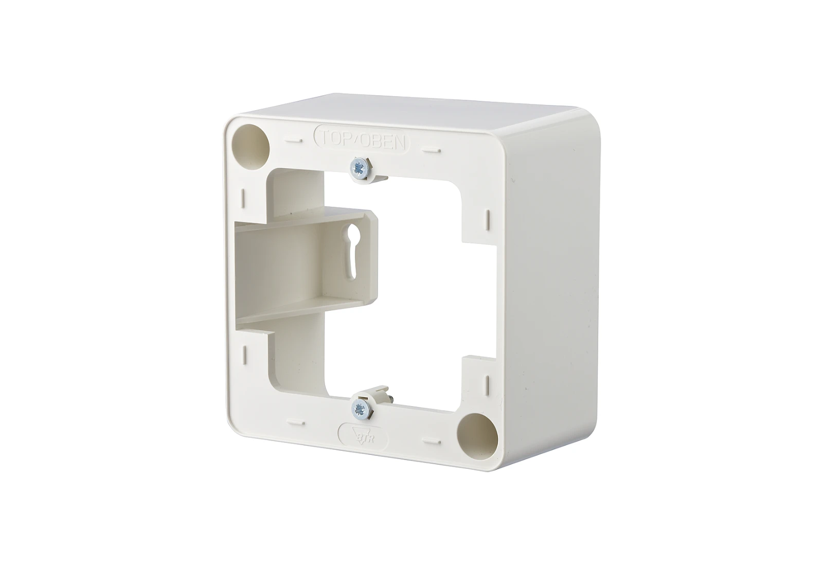 Surface mounted box for flush-mounted switching equipment METZ CONNECT