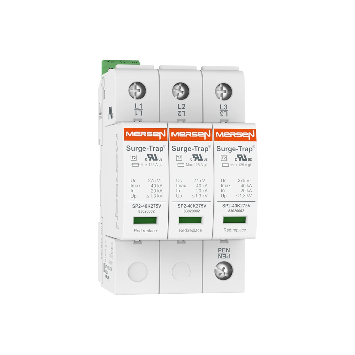 Overspanningsbeveiliging voor voeding/energietoevoer MERSEN