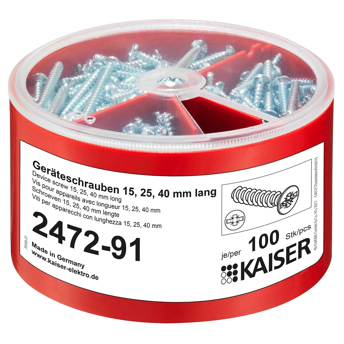 Accessoires pour boîte d'encastrement KAISER Zubehör