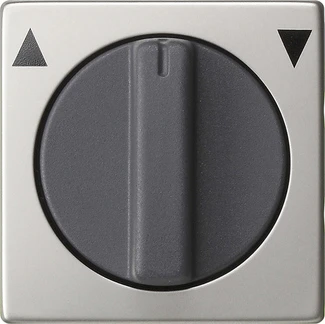 Control element/cover plate for domestic switching devices Gira System 55 Programmübergreifend