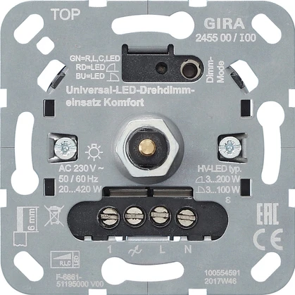 Variateur de lumière Gira Non-Design