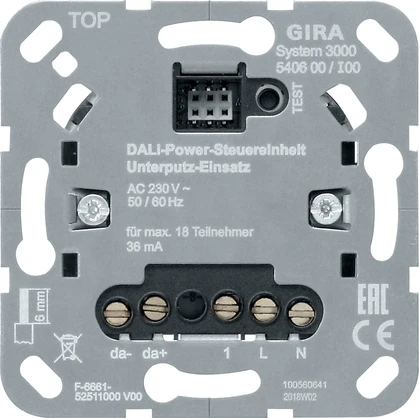 Controller for light controlling system Gira Non-Design