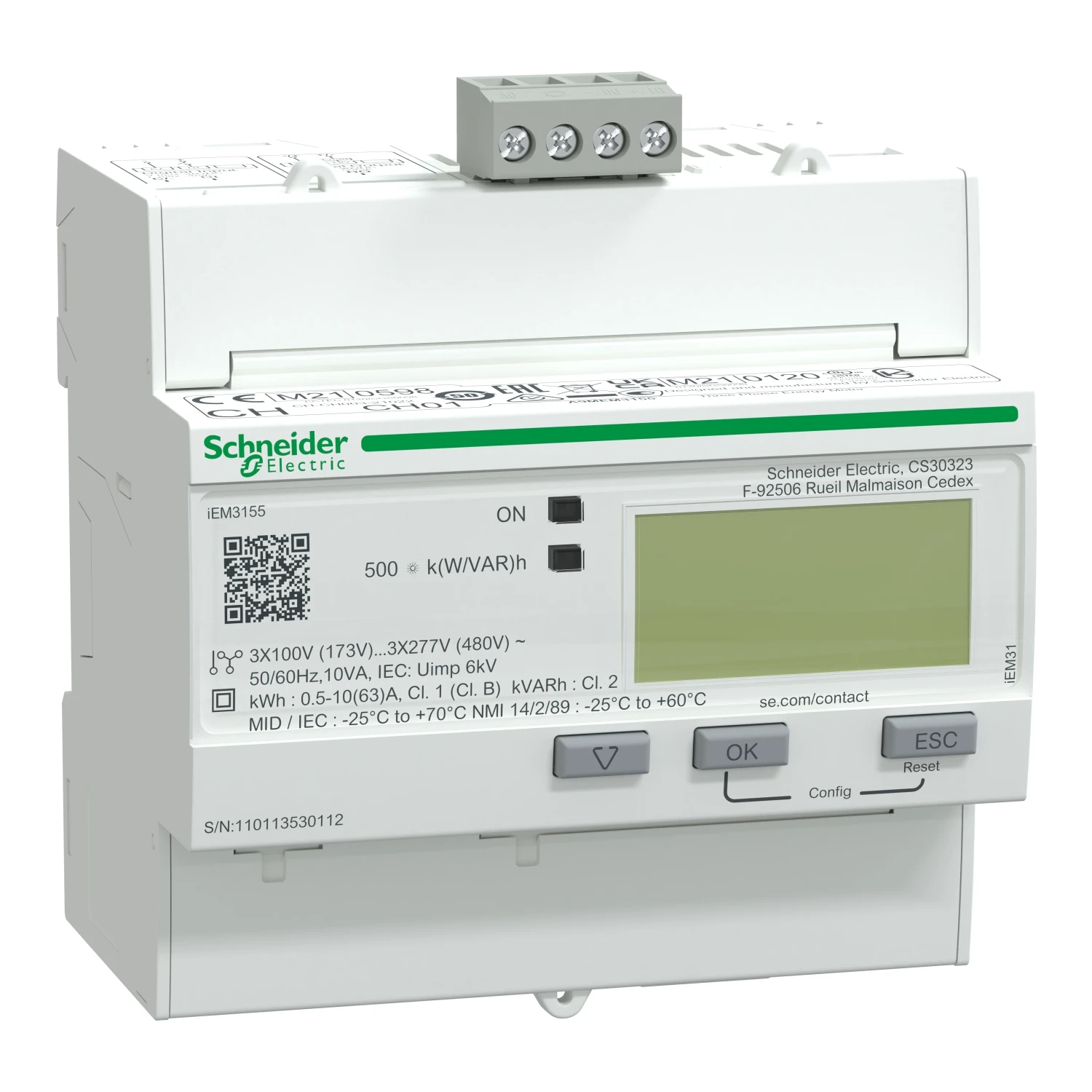 Elektrizitätszähler Schneider iEM3000-Reihe