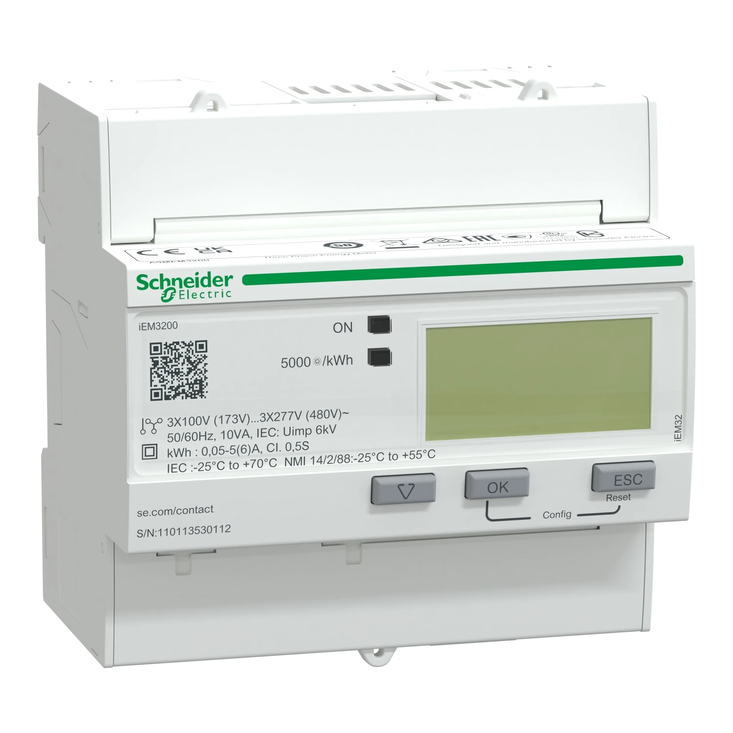 KWh-meter (energieteller - energiemeter)) Schneider iEM3000-Reihe