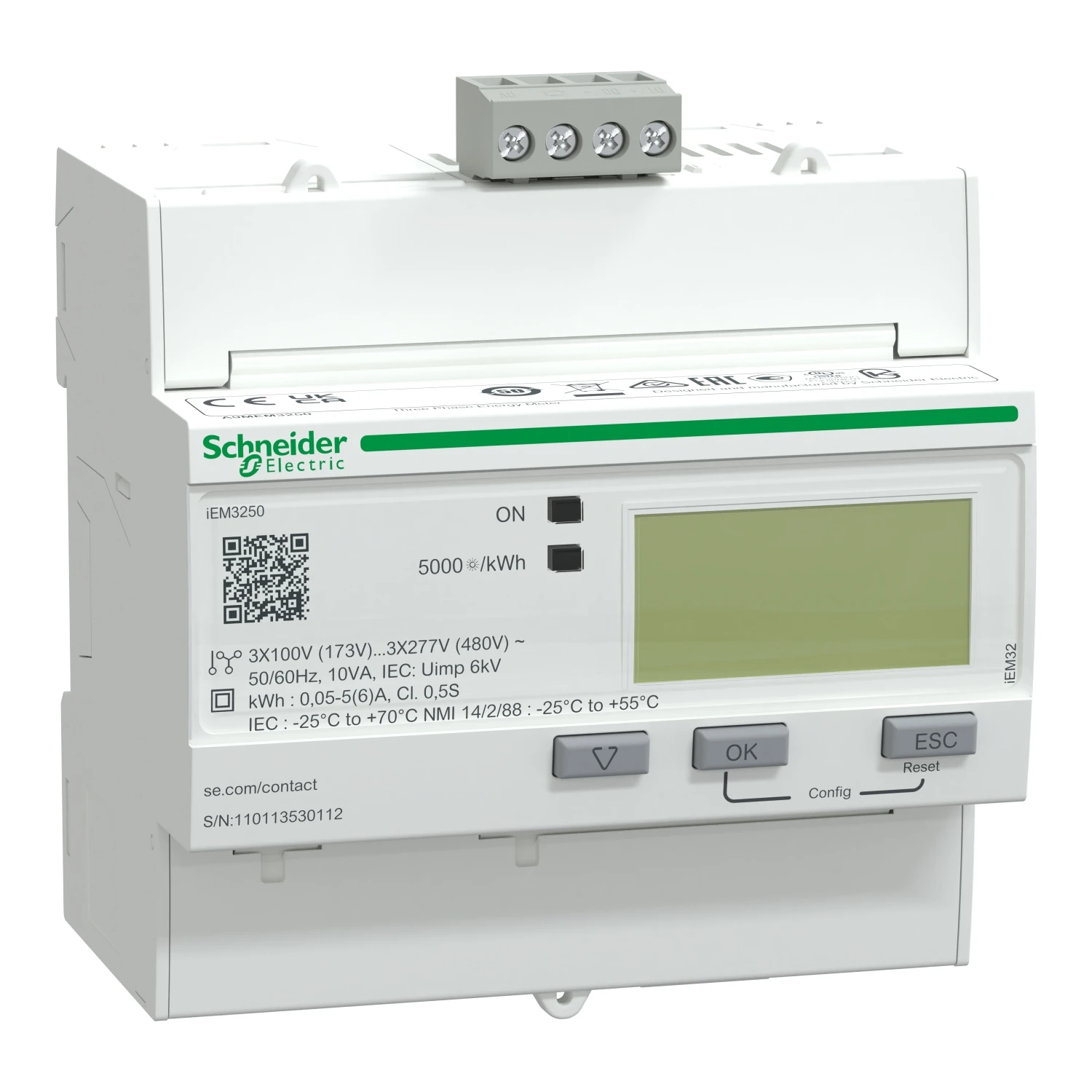 KWh-meter (energieteller - energiemeter)) Schneider iEM3000-Reihe
