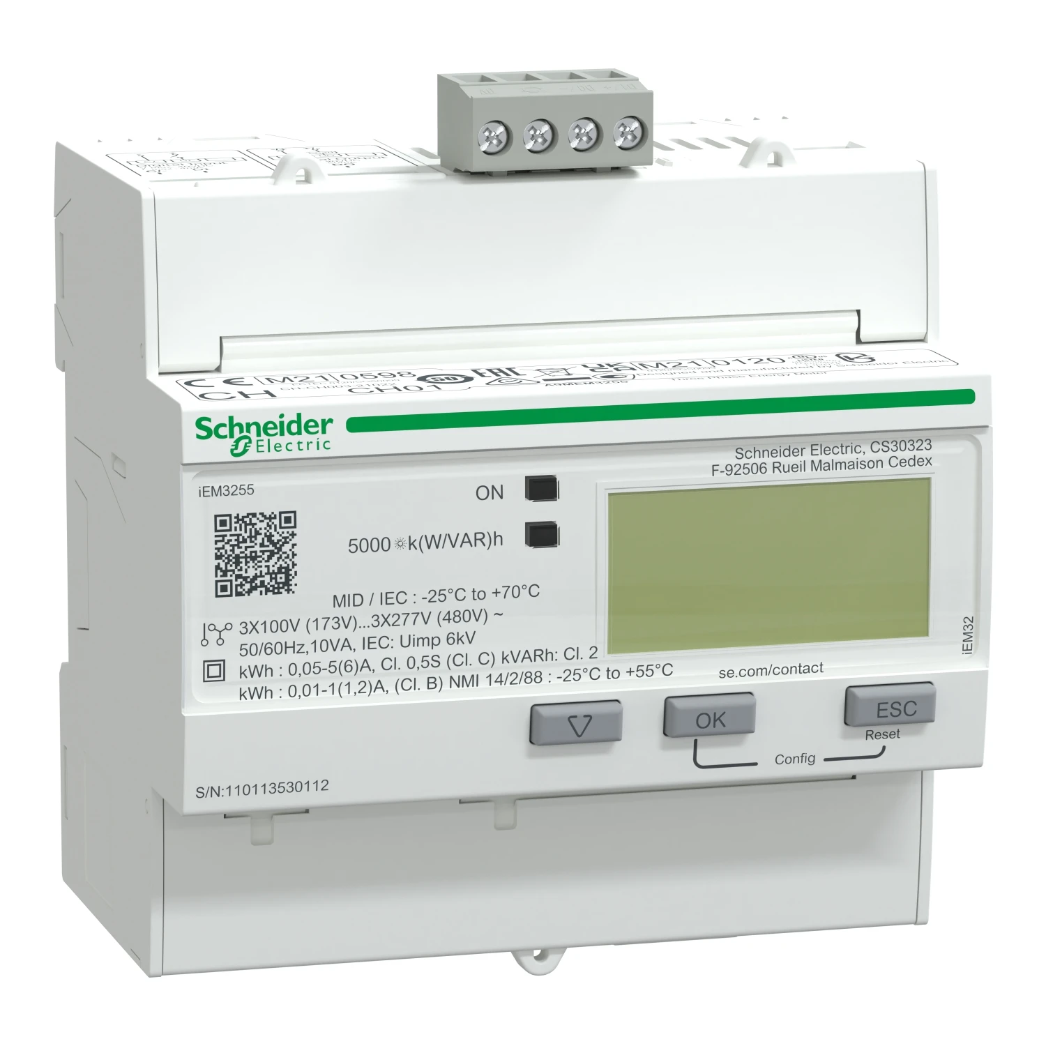 Elektrizitätszähler Schneider iEM3000-Reihe