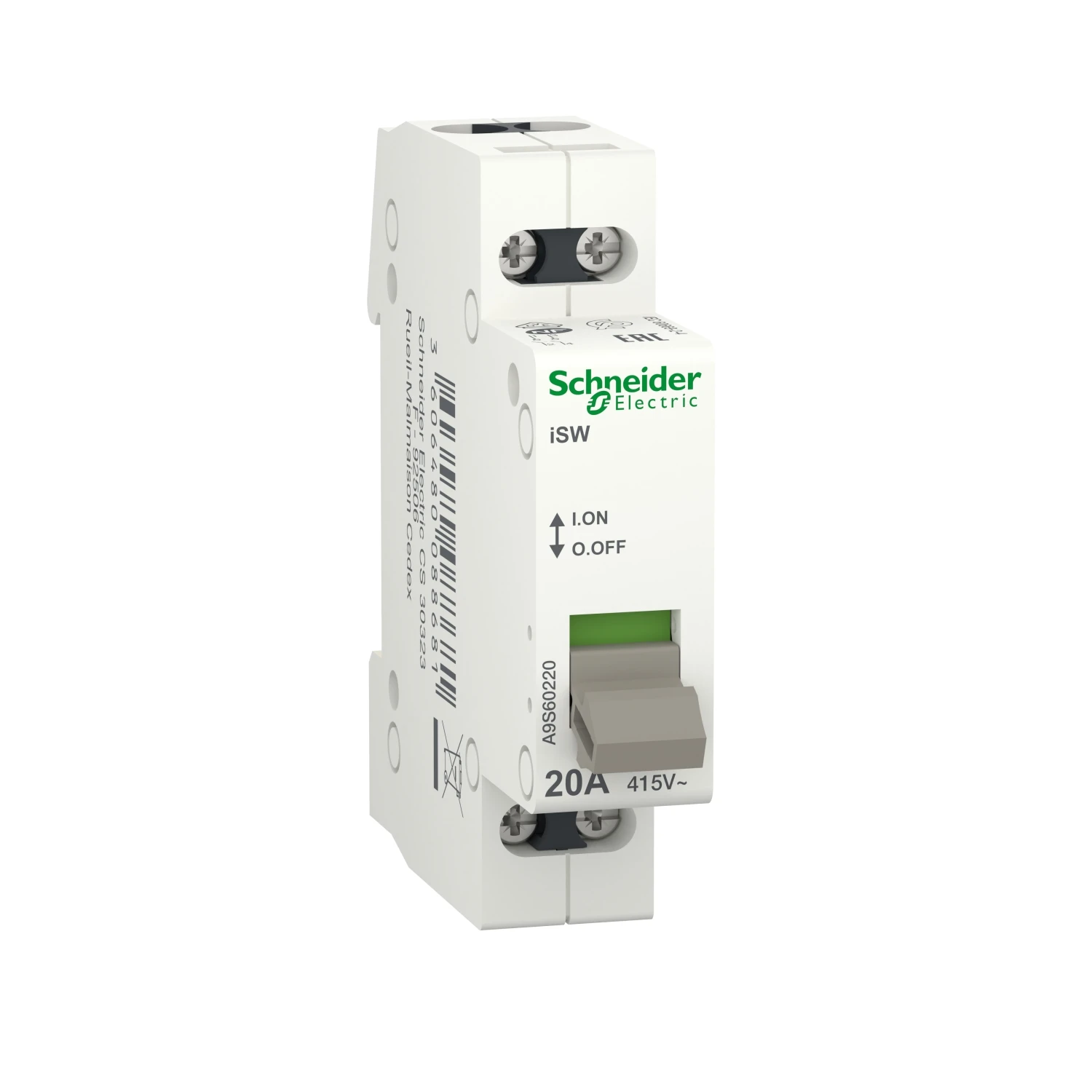 Schalter für Reiheneinbau Schneider iSW