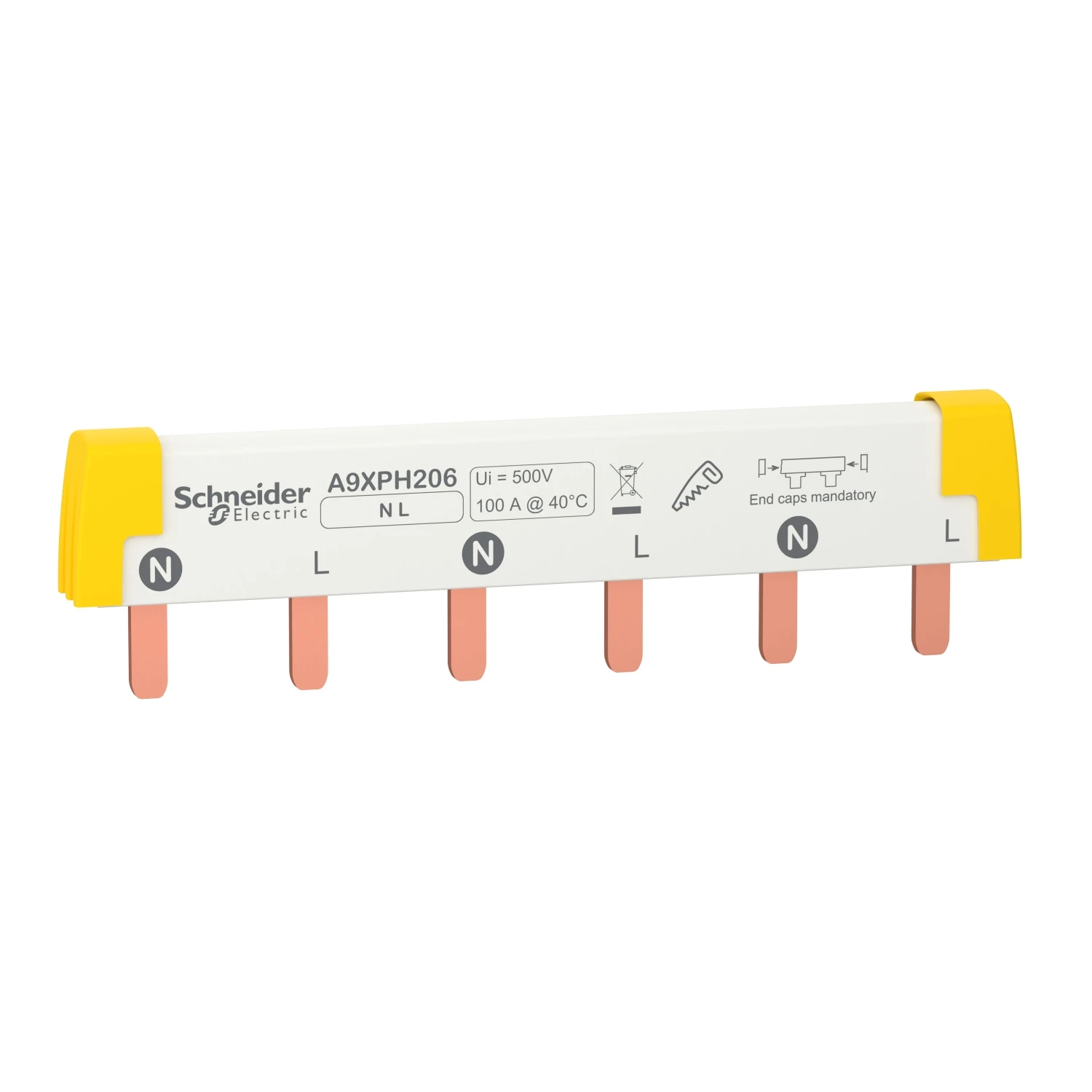 Phase busbar Schneider COM-Bus-Leisten Zubehör