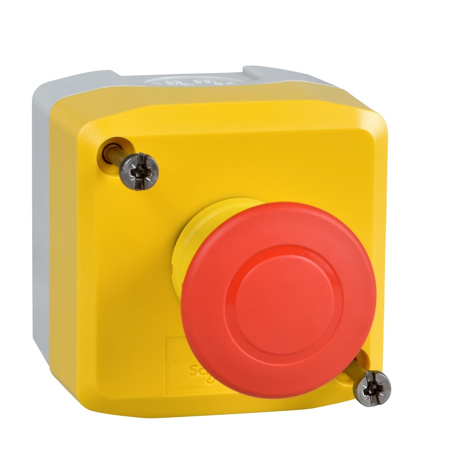 Bouton d'ARRÊT D'URGENCE complet Schneider Harmony XALD, XALK