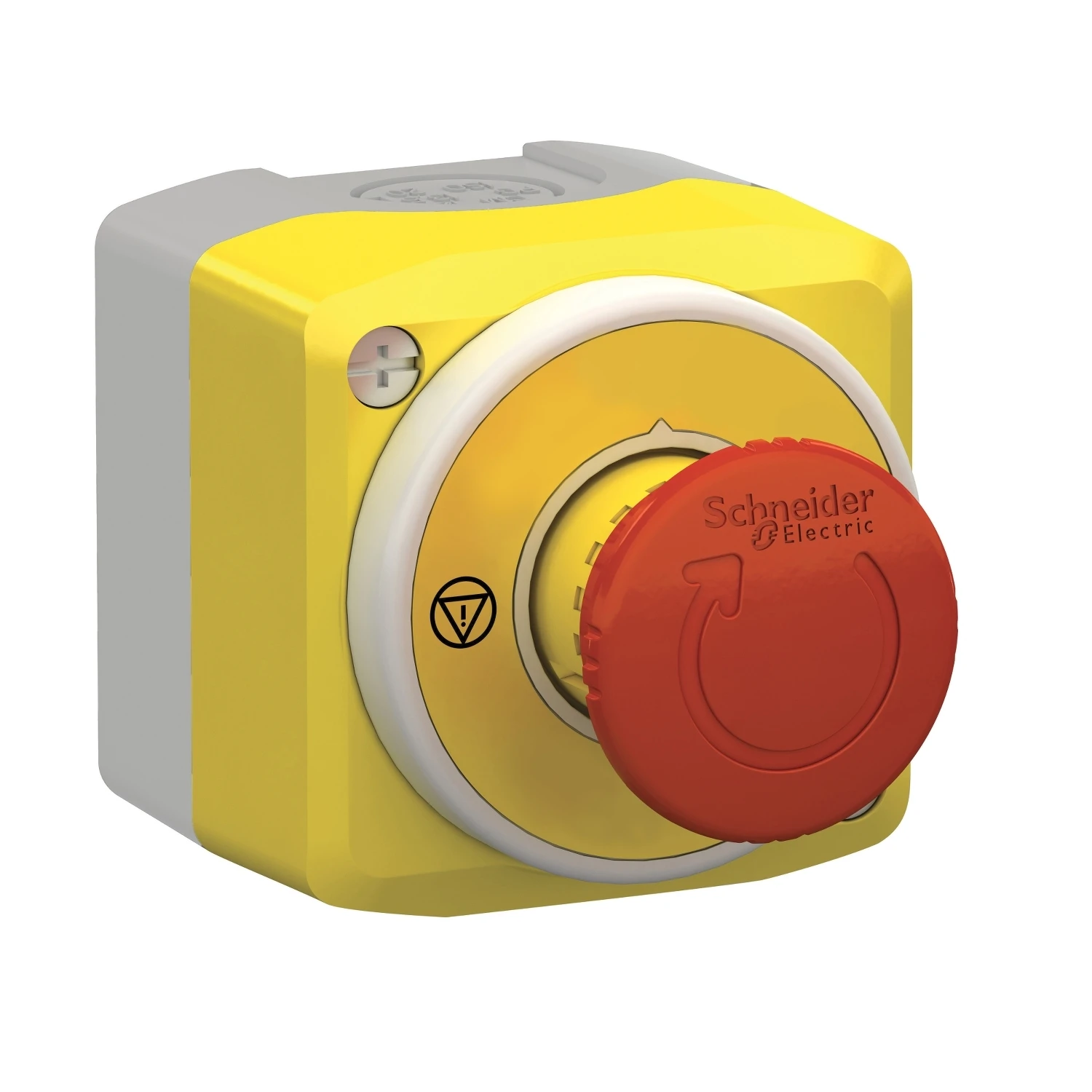 Bouton d'ARRÊT D'URGENCE complet Schneider Harmony XALD, XALK