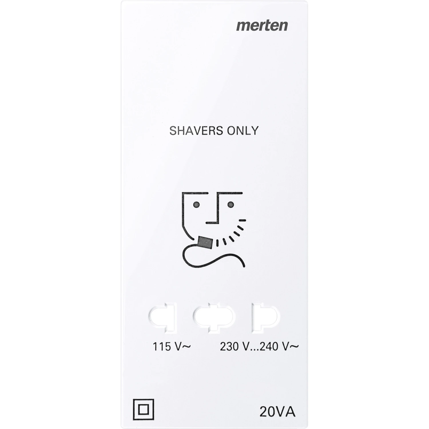 Razor socket outlet Merten Merten System M