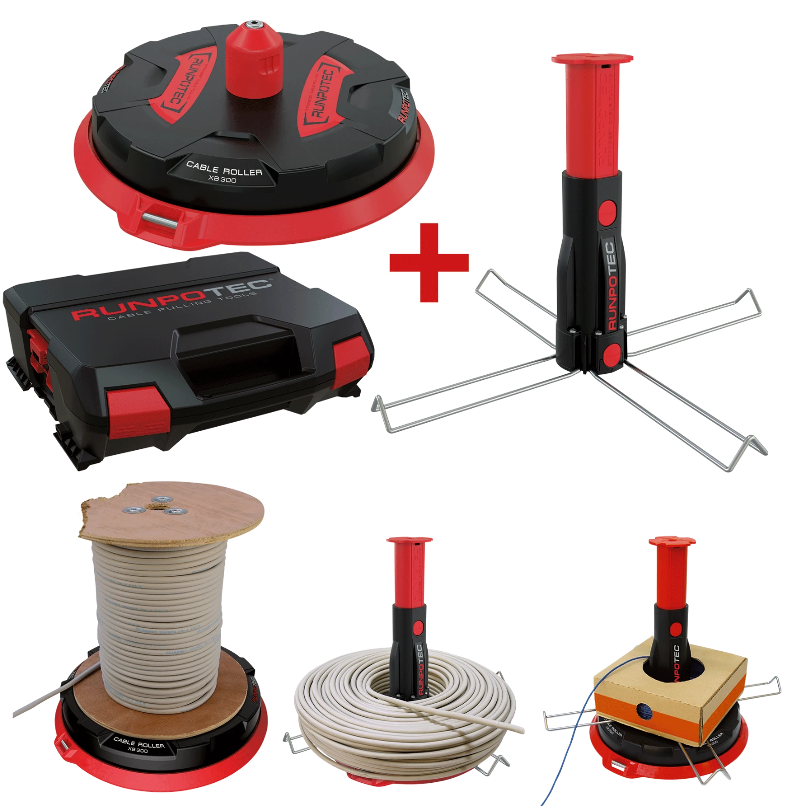 Cable reel dispenser Runpotec